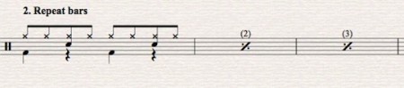 sibelius 5 drum parts