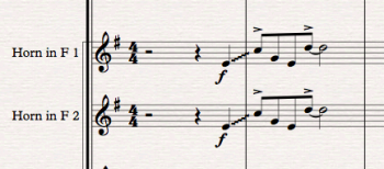 notate horn rip