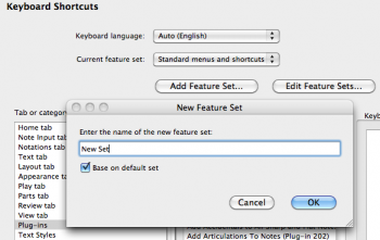 how to create keyboard shortcuts for sibelius 8.6 filters